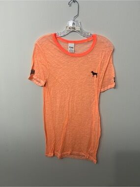 Women’s PINK Victoria’s Secret Neon Orange Tee XS